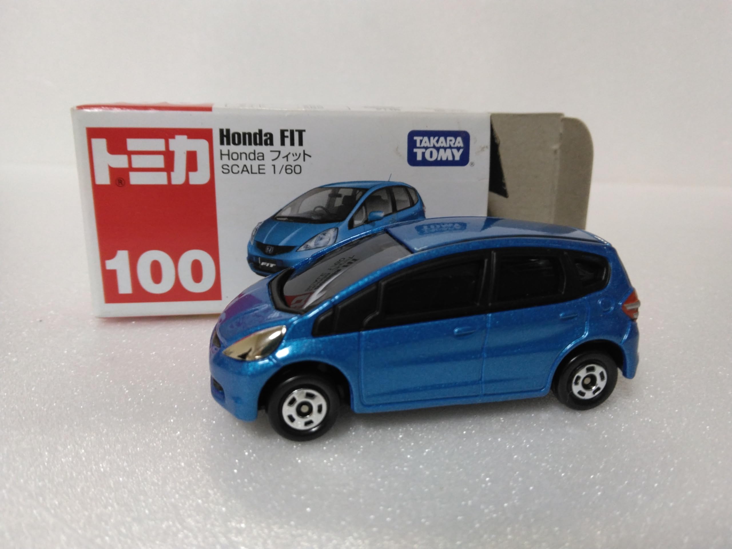 Amazon | トミカ No.100 ホンダ フィット, 1/60スケール, ブルー